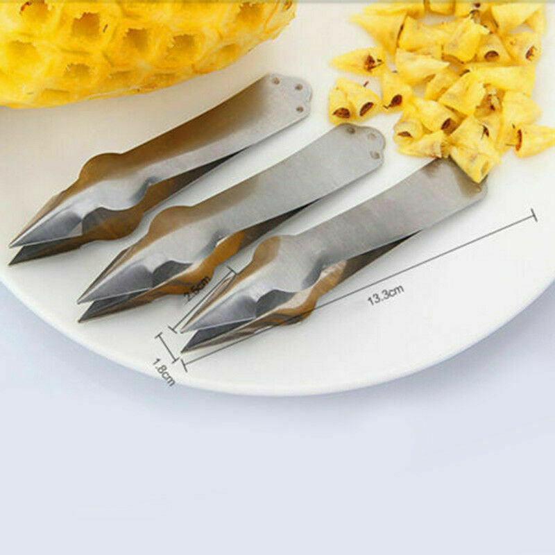 Fruit Pineapple Corer Slicer Peeler Cutter Parer Stainless Kitchen Easy Tool kit