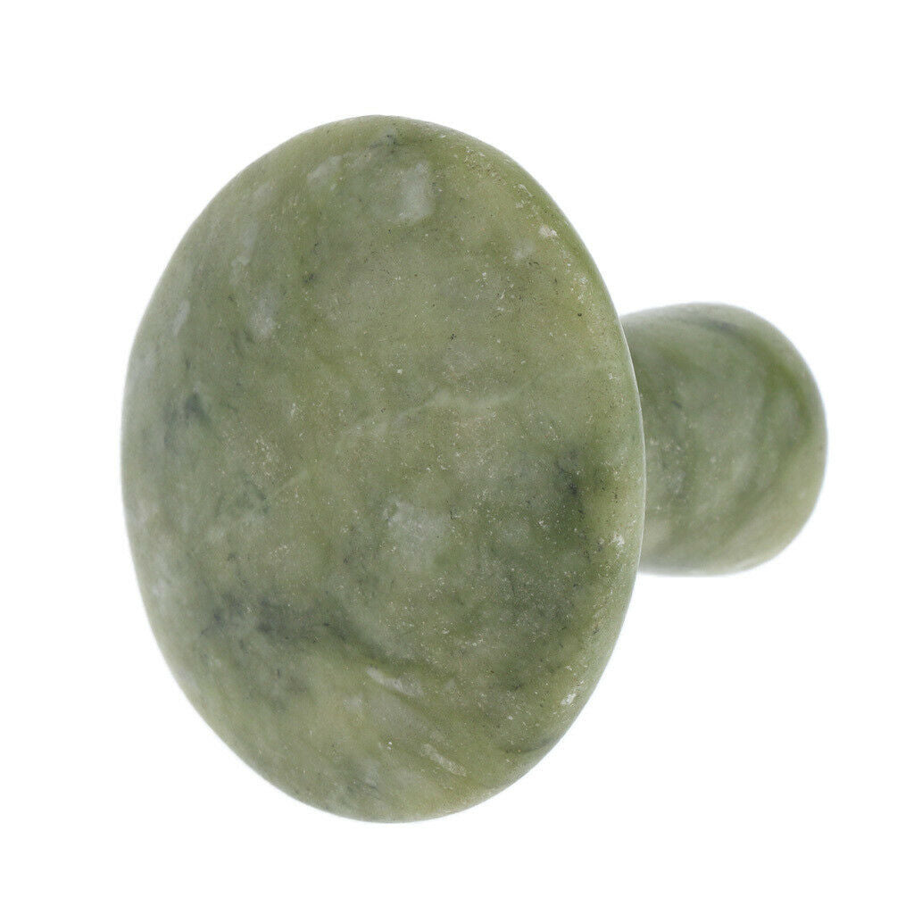 2x Mushroom Natural Jade Massage Stone Gua Sha Tool Set for Body Face Neck Foot