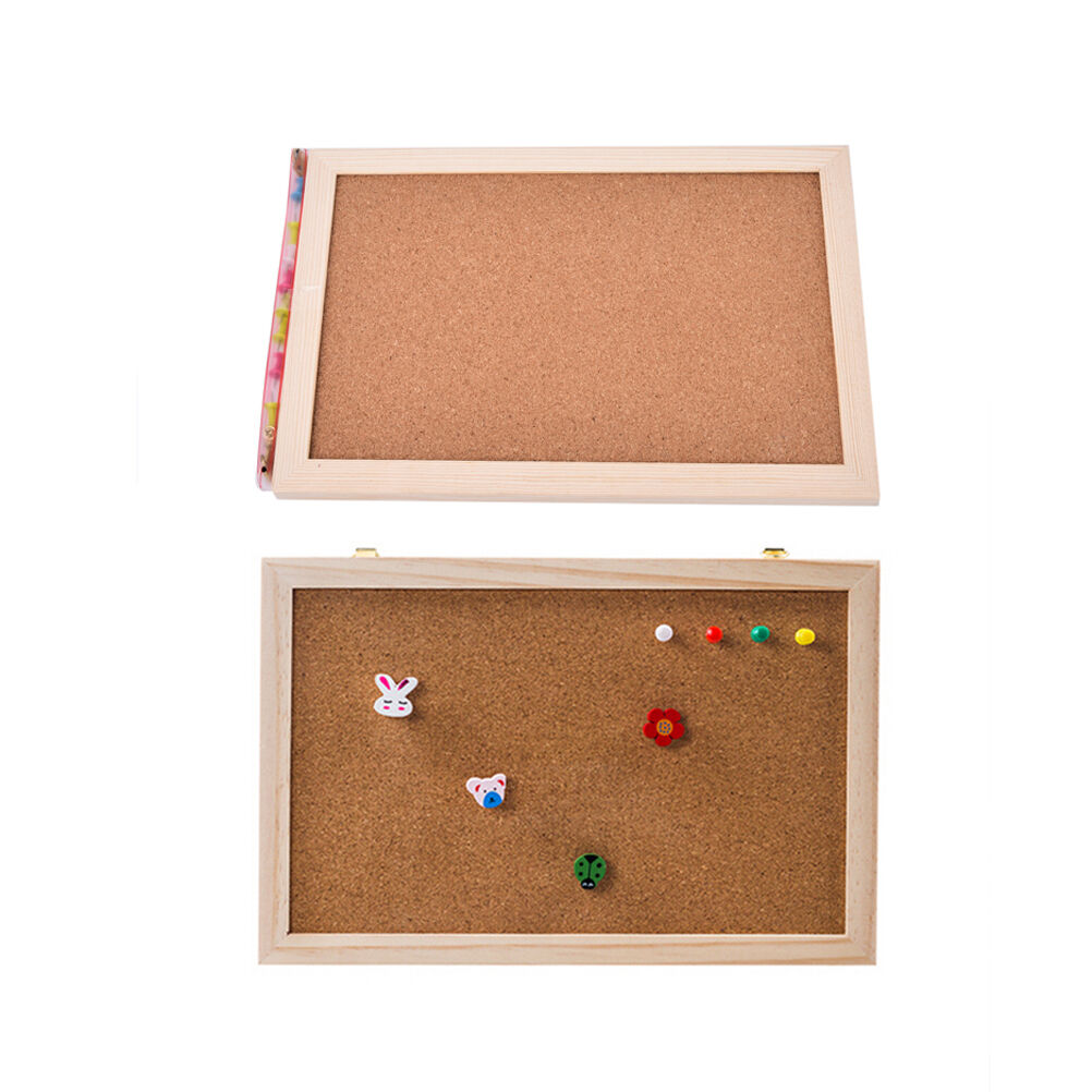 Natural Wood Frame Bulletin Board Office Supplier 20*30cmST8BDDD