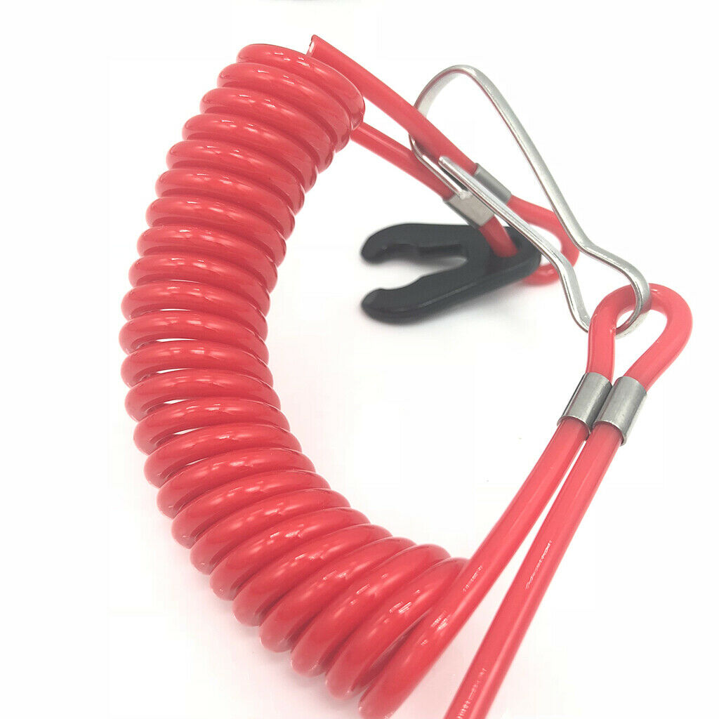 Boat OutBoard Emergency Stop Kill Switch & Coiled Lanyard  for Tohatsu Universal