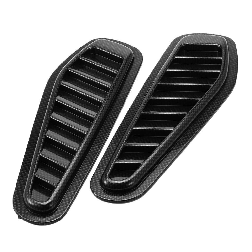 2 Pieces ABS Race Car Hood Scoop Bonnet Air Vent Decorative Accessories