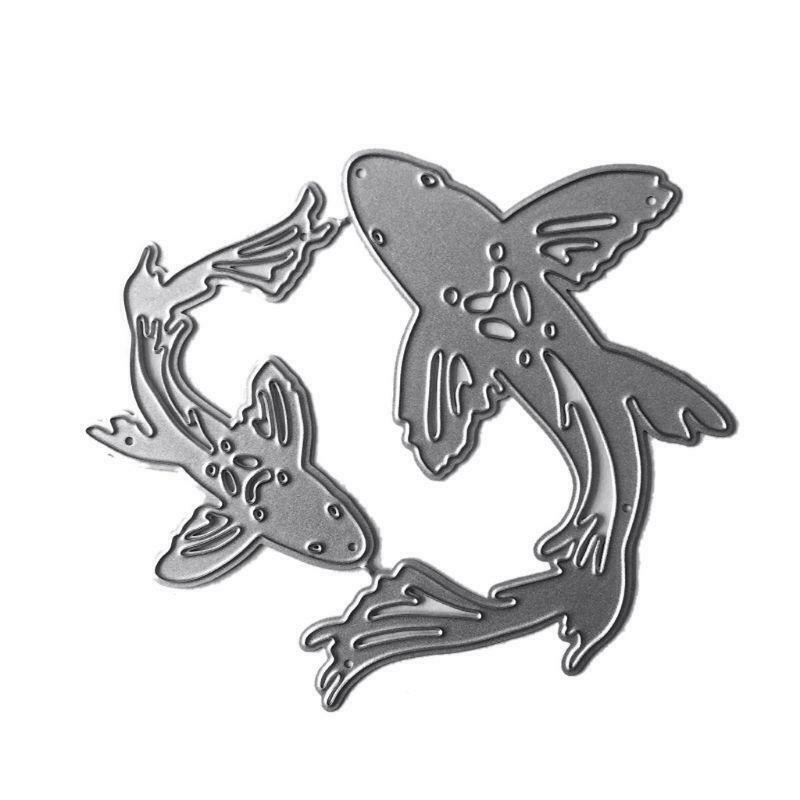 Fish Metal Cutting Dies Stencil Scrapbooking DIY Album Stamp Paper Card Emboss