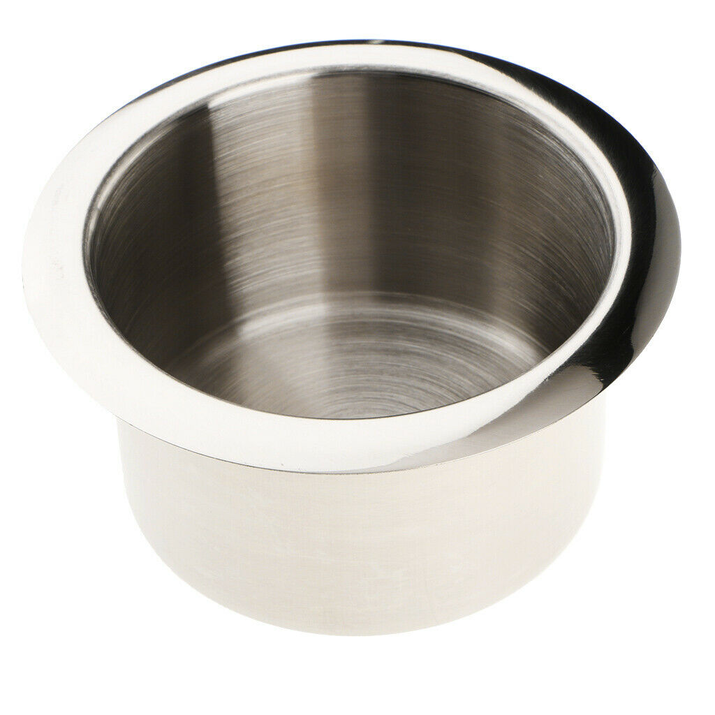 Lots 2 Stainless Steel Polished Drink Holder for Car Camper RV Marine Boat