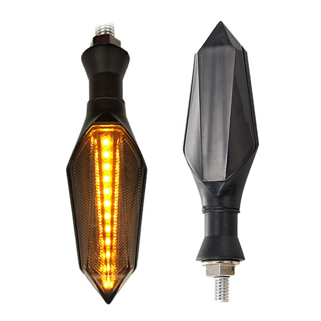 2X 2pcs Motorcycle LED Turn Signal Indicator Light Lamp Sweeping Sequential