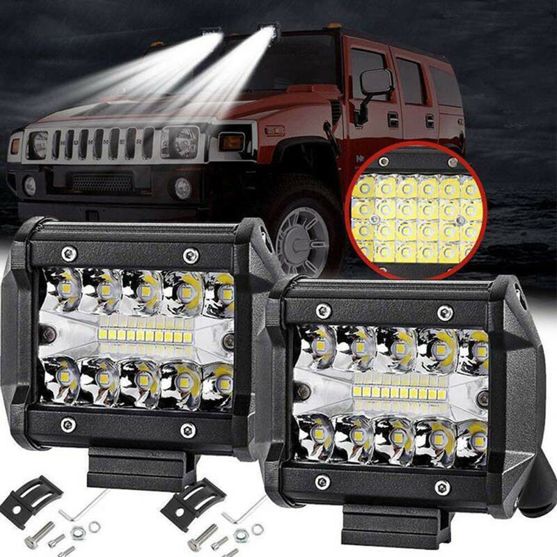 4" Inch 60W 20LED Work Light Flood Spot Combo Offroad Driving Fog Lamp Boat S XC
