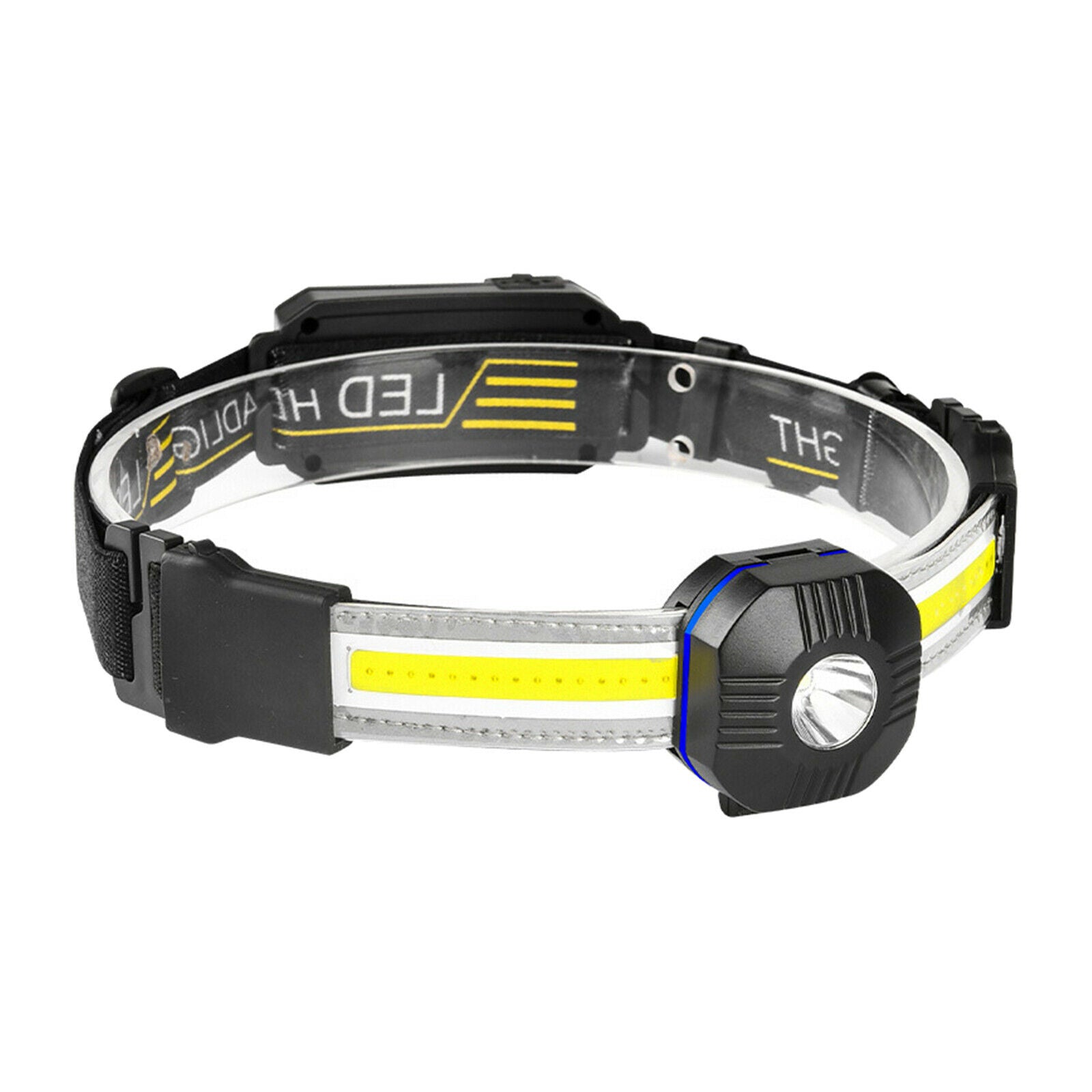 Waterproof Headlight Outdoor LED COB Headlamp Rechargeable Hiking Flashlight