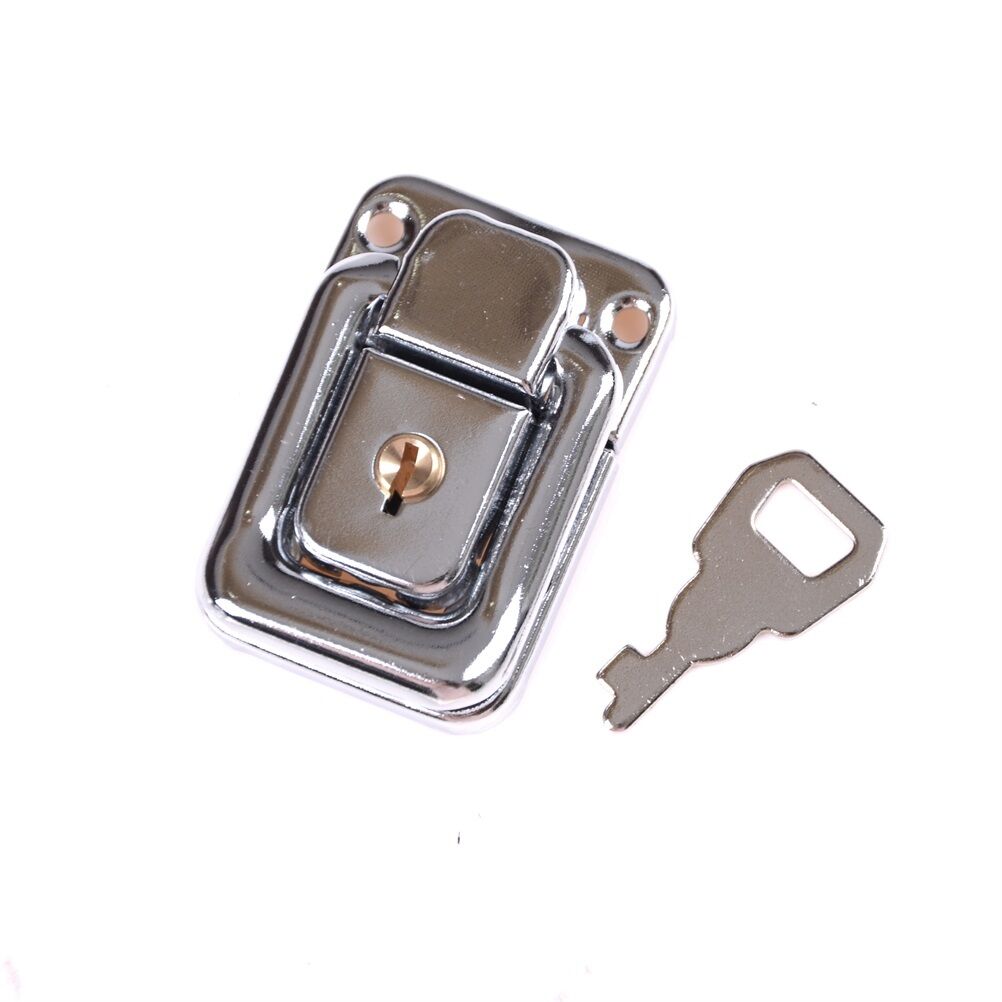 J402 Cabinet Box Square Lock With Key Spring Latch Catch Toggle Locks Hasp.l8