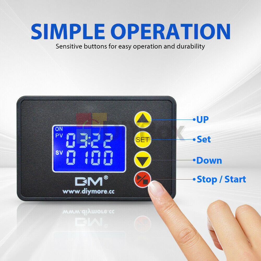 DC24V 480W 1.37 "inch LCD Display Digital Microcomputer Time Controller Module