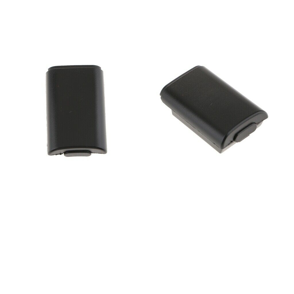 2 Pieces Battery Case Cover Shell Holder Box for   Controller Black