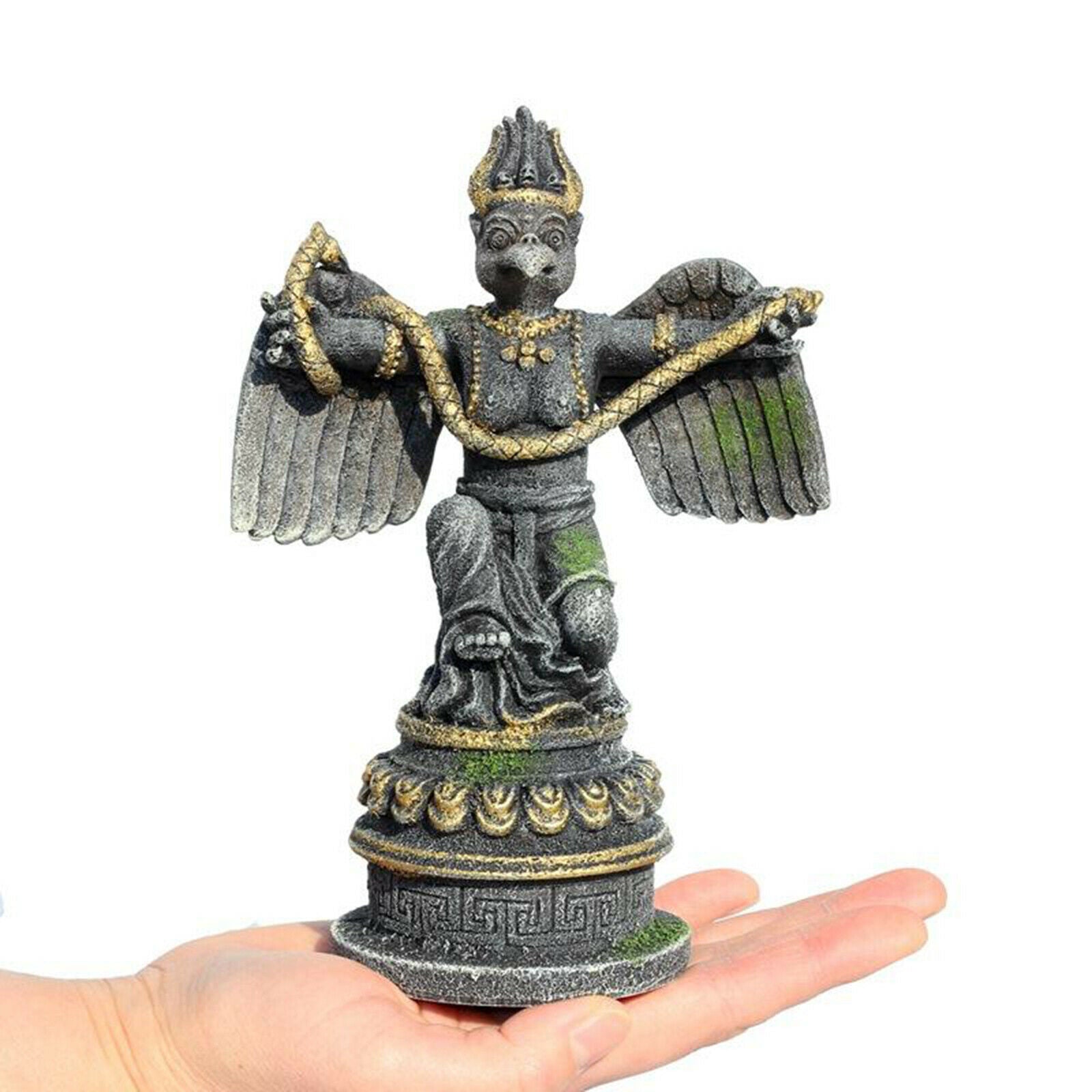 Aquarium Landscape Carving Egyptian Statue Fish Tank Shelter Cave Decor