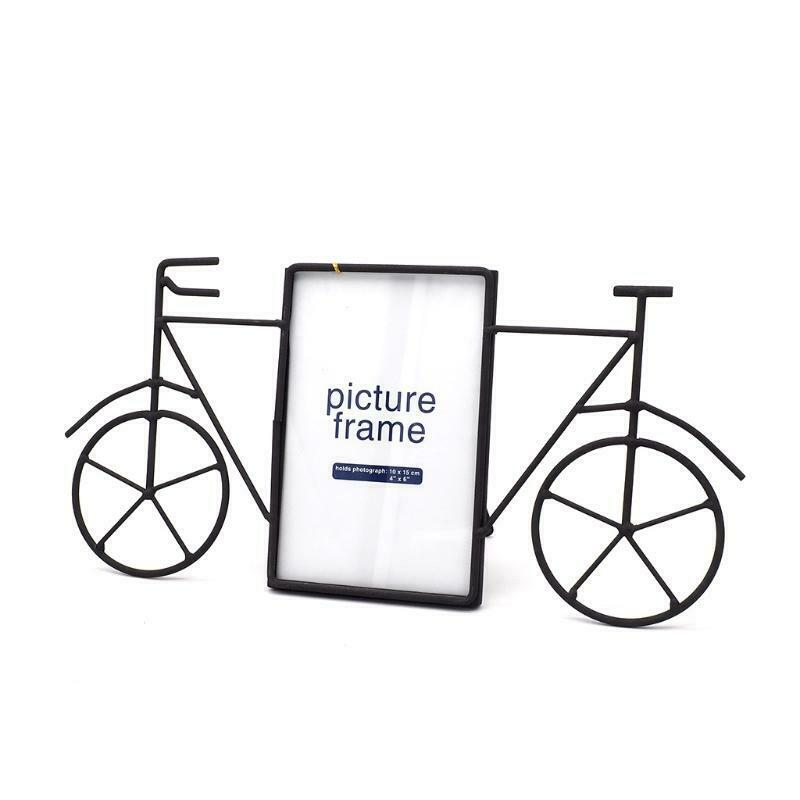 Creative Iron Metal Bicycle Photo Picture Frame Home Room Table Decoration Gifts