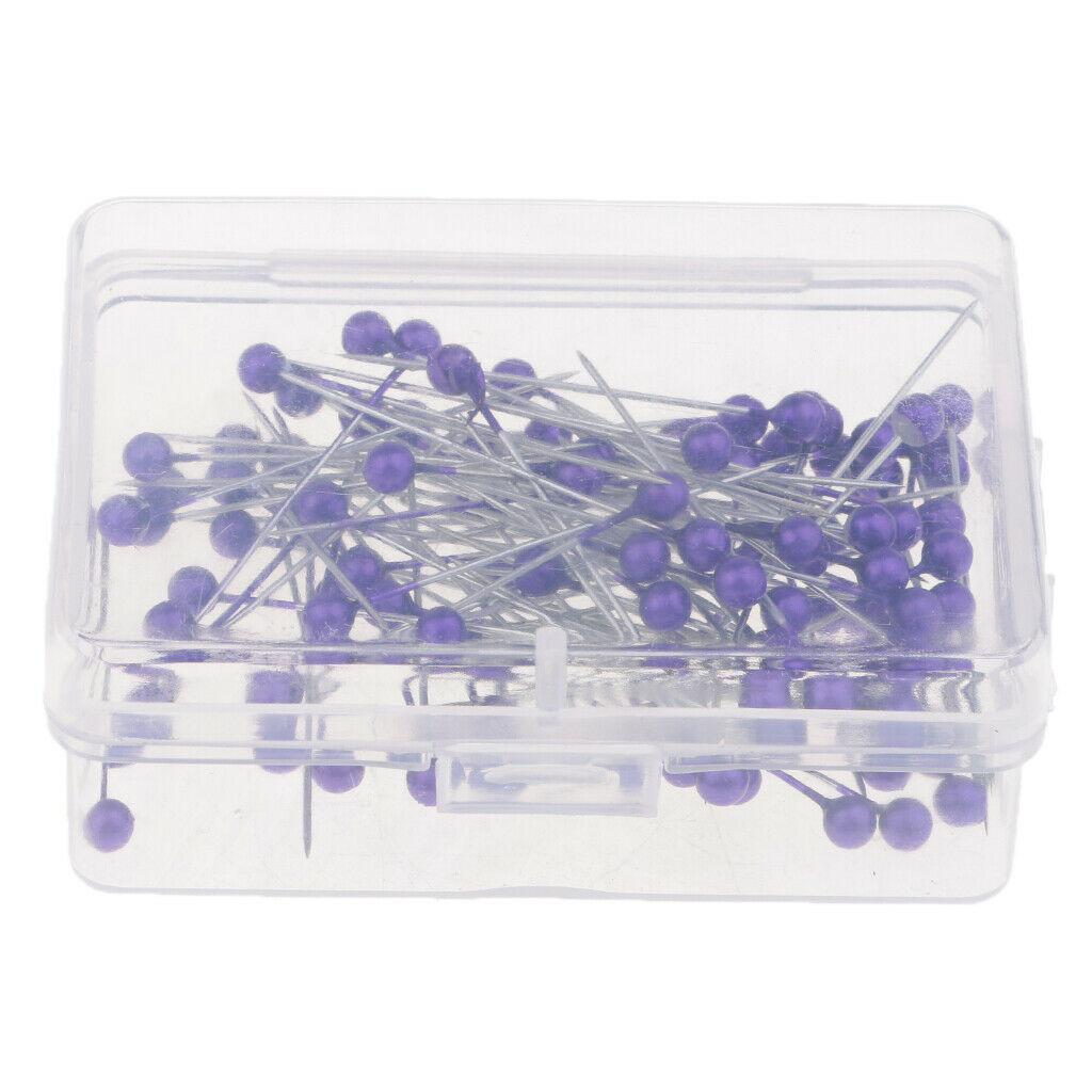 200x Head Pins Wig Extension Wire Beads Headpins Stainless Steel Heads Point for