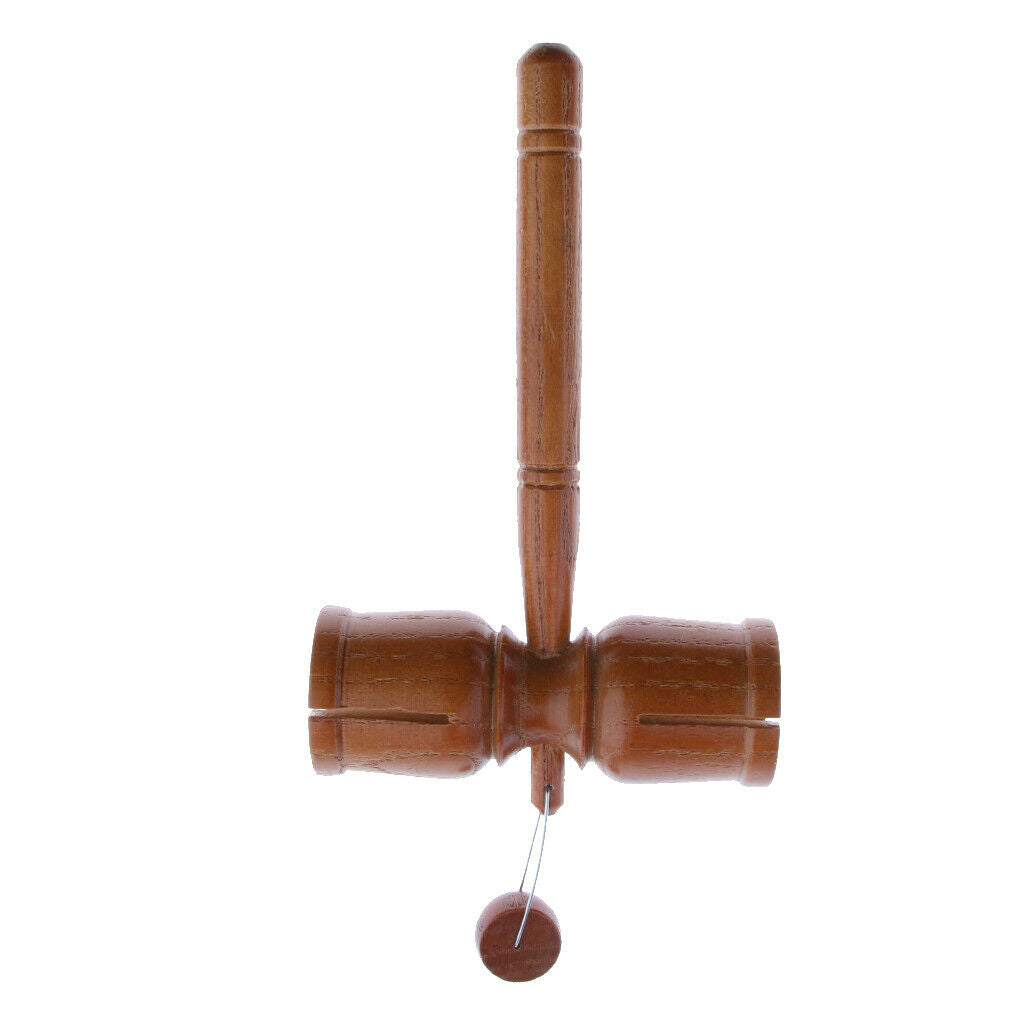 Wood Tone Block with Beater Hammer Musical Percussion Instrument for Kids