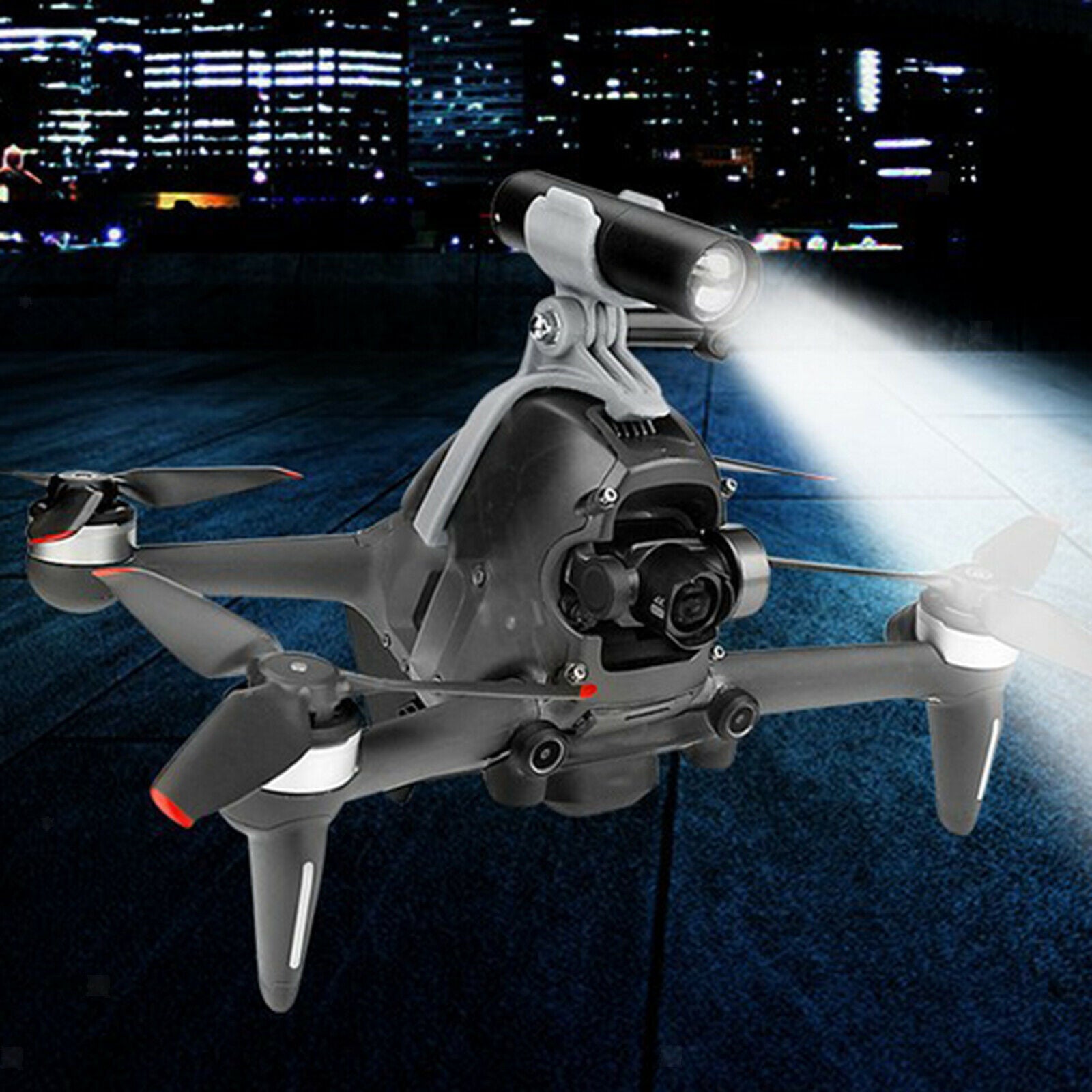 Alloy USB Rechargeable Drone Night Light Searchlight Holder Fit for DJI FPV