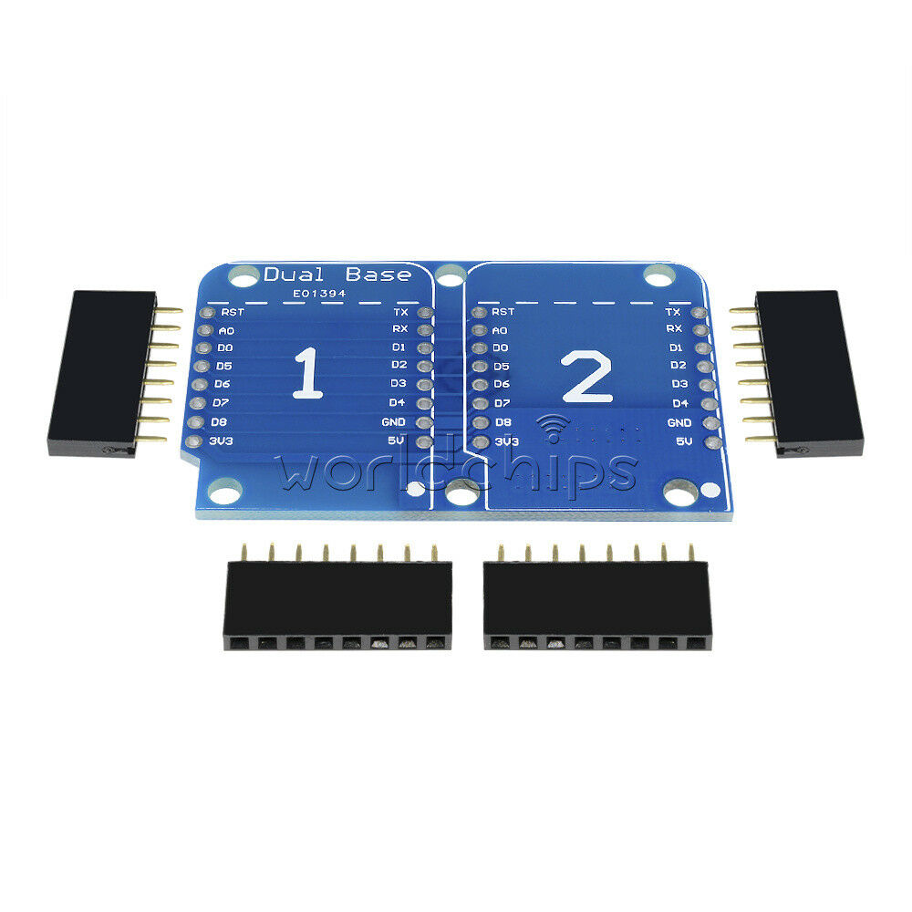 Dual Base Shield For Wemos D1 Mini IOT Blynk ESP8266 Arduino Node Mcu New