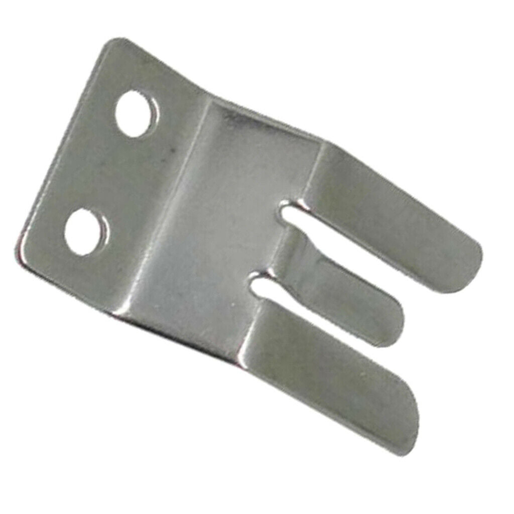 One-Piece Microphone Clip Hailers VHF CB Radio Mic Clamp, 304 Stainless Steel