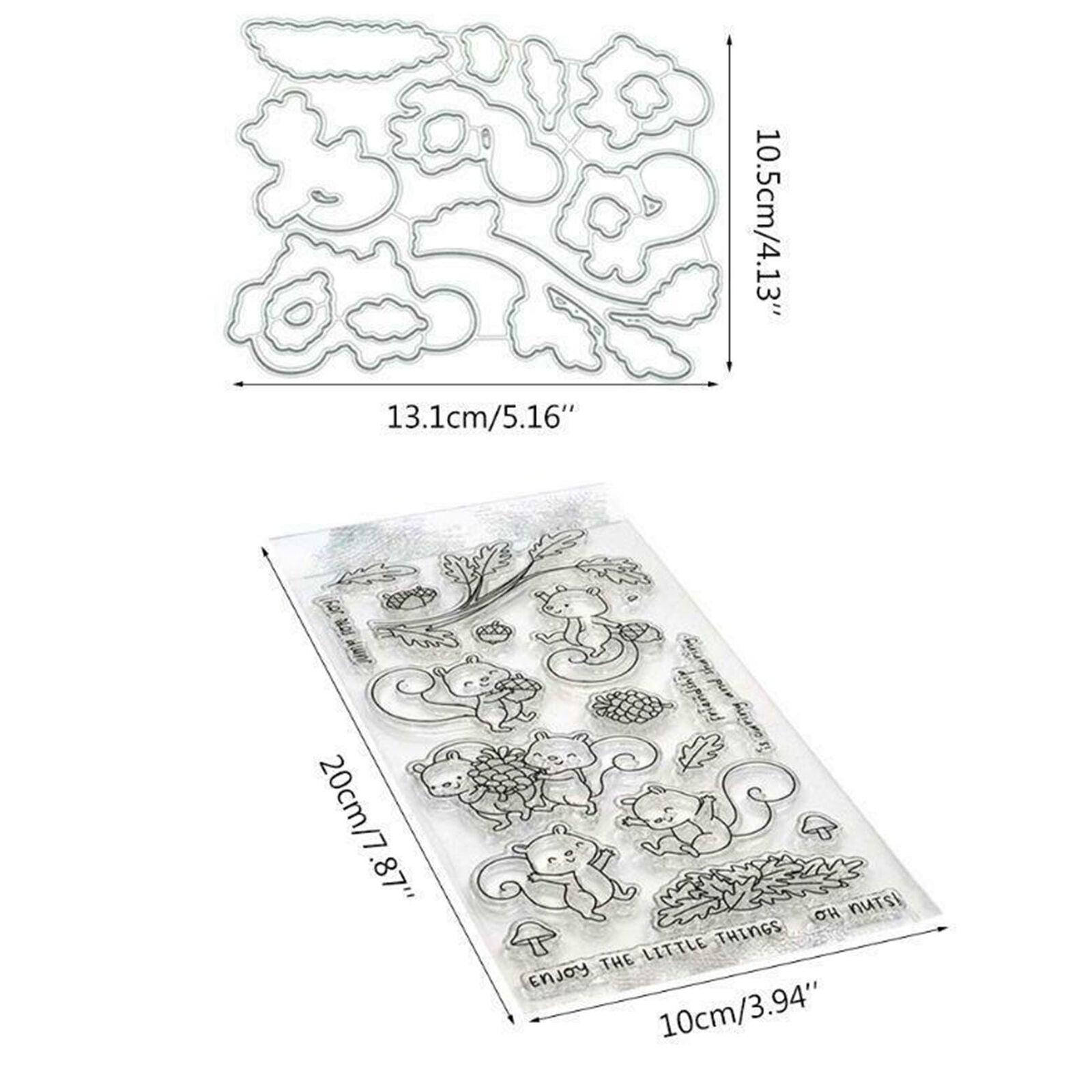 Squirrel Metal Cutting Dies Clear Stamp DIY Scrapbook Paper Card Embossing New