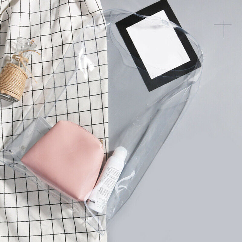 1PC Beach Plastic Holographic Totes Shopping Bag PVC PU Handbag Clear Gift