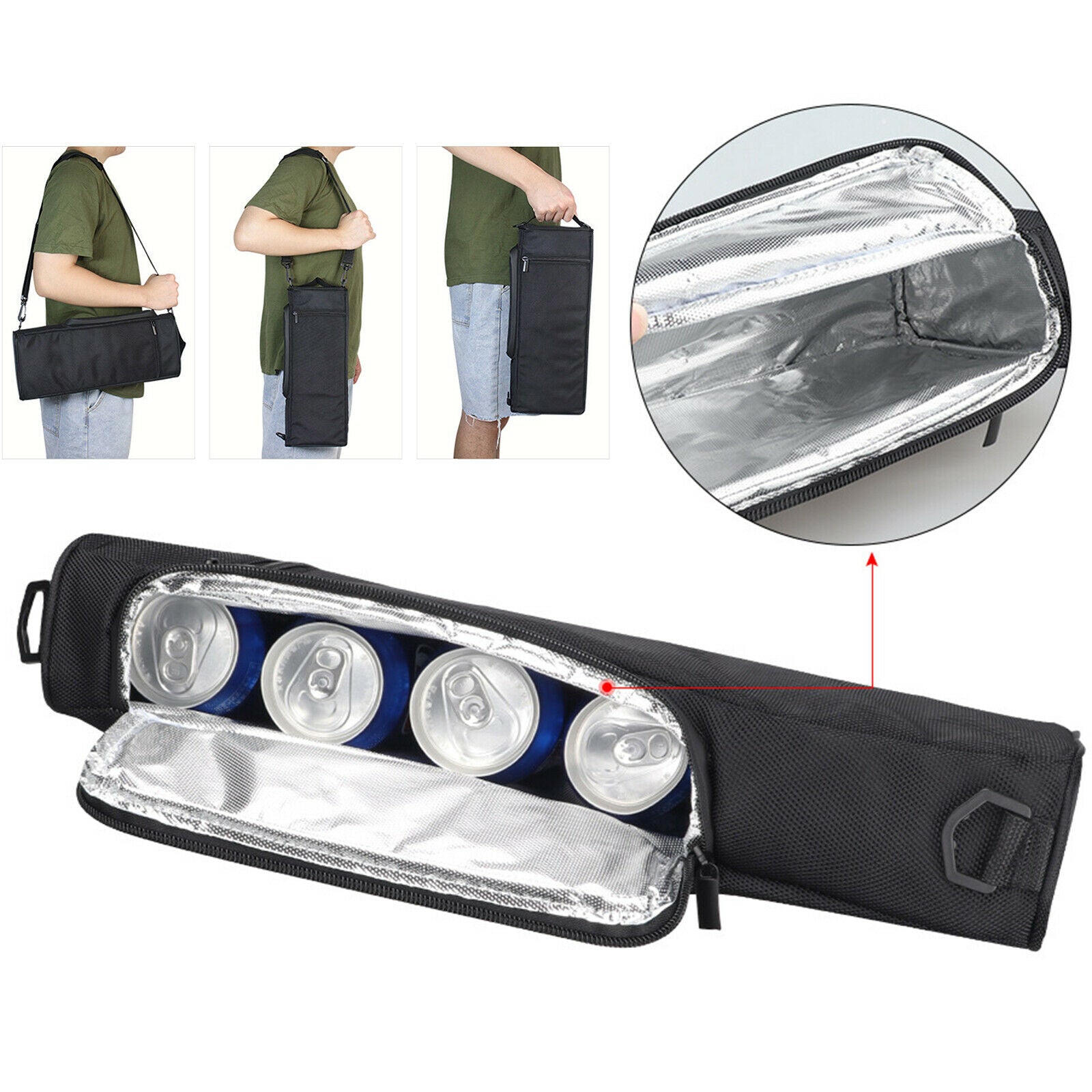 Compact Golf Cooler Bag Camping Drink Insulated Bag Picnic Freezer Pack Totes
