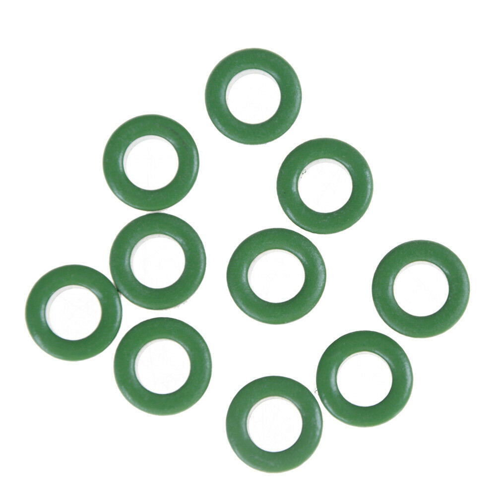 10x Inductor Coils Green Toroid Ferrite Cores Anti-interference 10mm*6mm*5mmBDAU