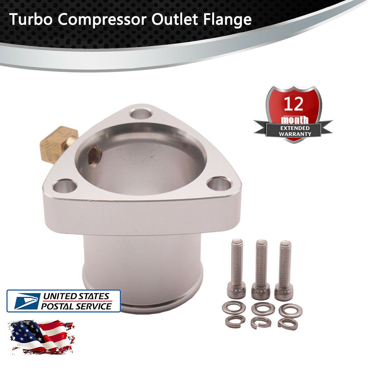 Turbo Compressor Outlet Flange Adapter  For T25 T28 GT25R GT28 Billet Aluminum