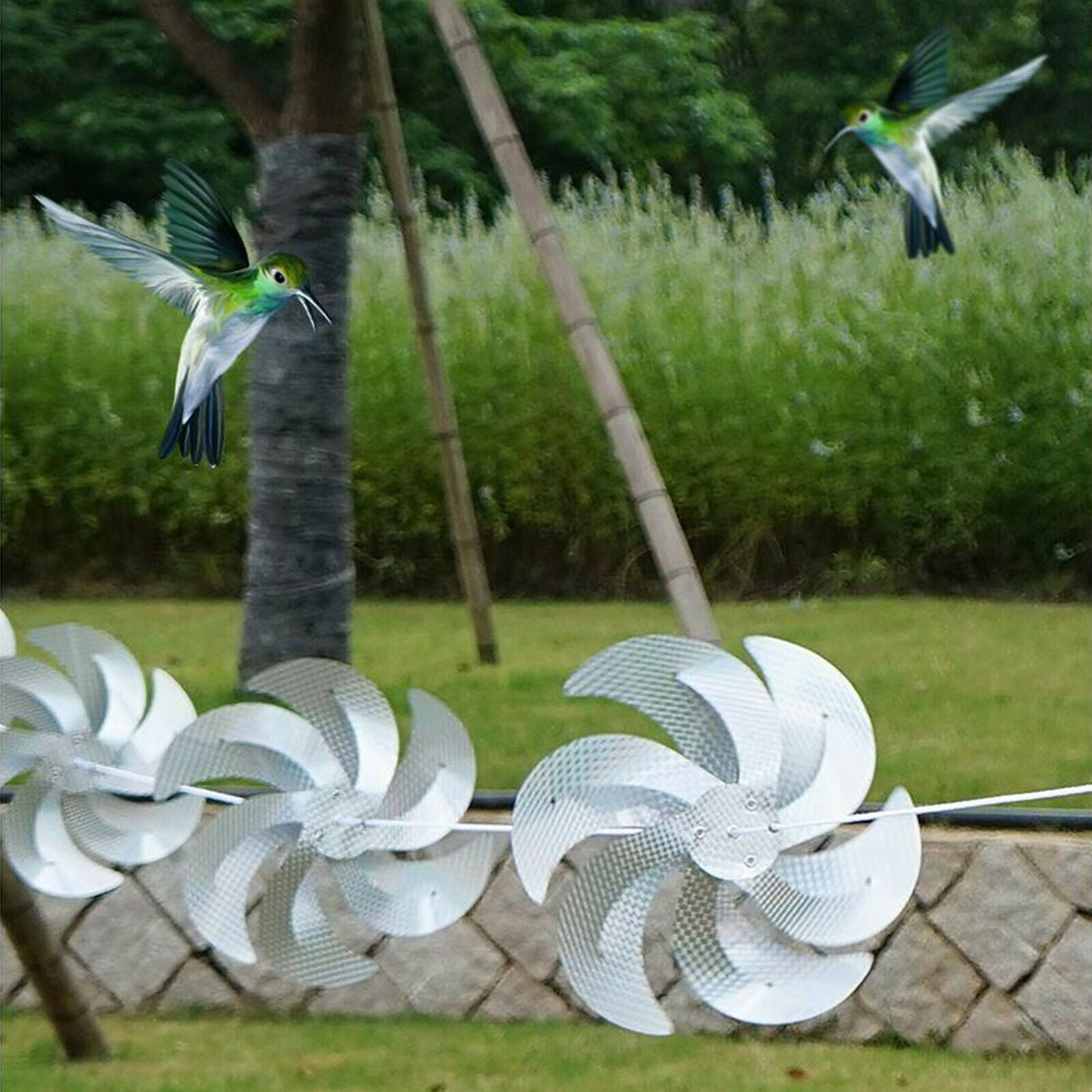 Reflective Bird Repellent Windmill High Reflection Pinwheels for Garden Farm
