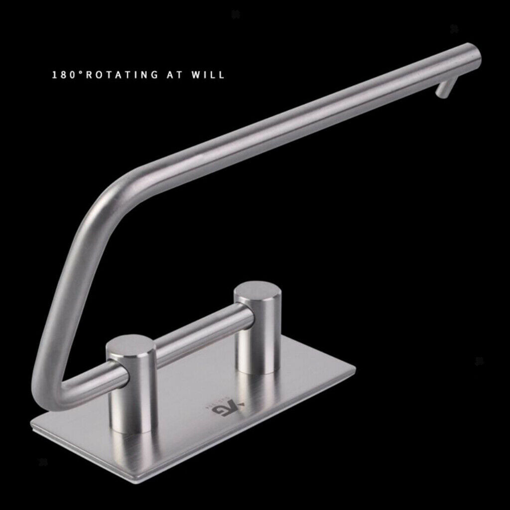 Stainless Steel Paper Roll Holder Kitchen Bathroom Wall Towel Organizer Rack