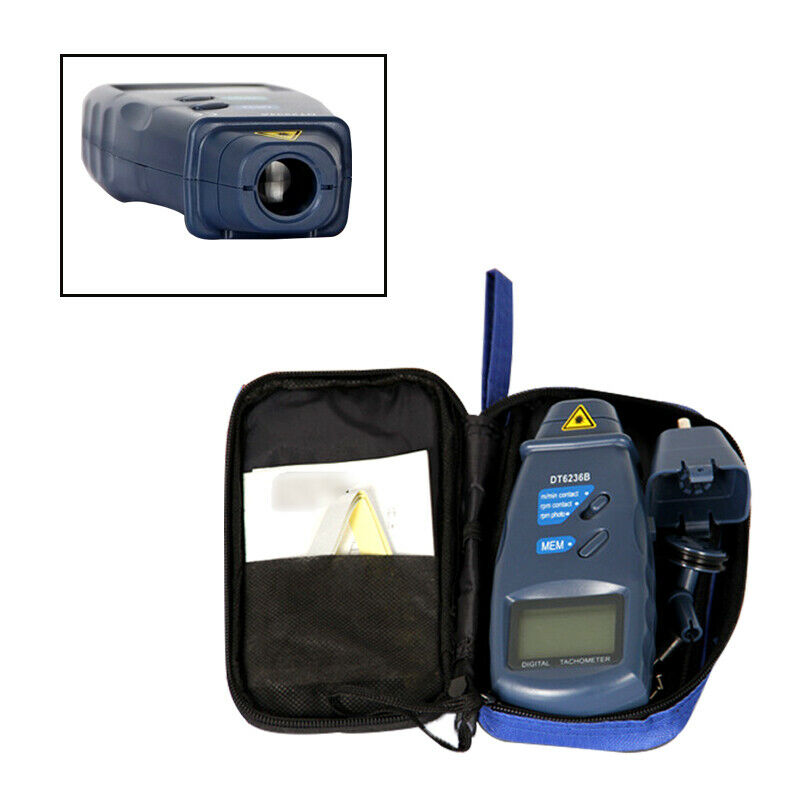Motorcycle Car Truck Digital Tachometer Non-Contact 2.5 to 99999 RPM Counter Kit