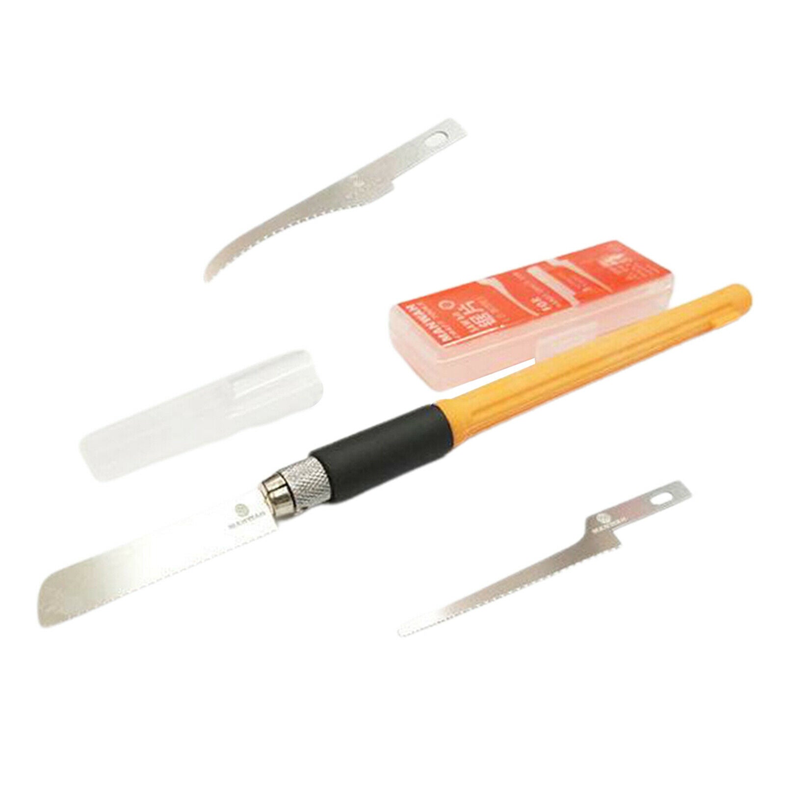 Mini Hand Saw Modelling Tool Hobby Hand Razir Saw Set w/ 3 DIY Craft Blades
