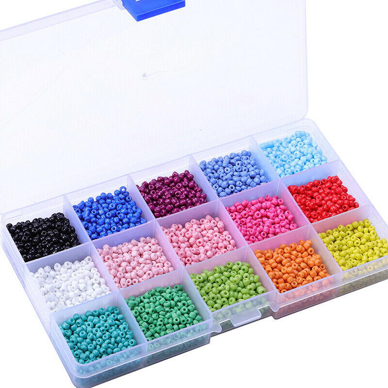 7500PCS Glass Small Beads 3mm Multi-Color Loose Beads Suitable For Fashion DBDA