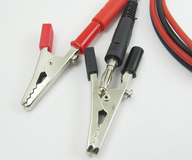 2 sets High-quality 0.8M Dual Banana Male Leads, Alligator Clip to Banana Female