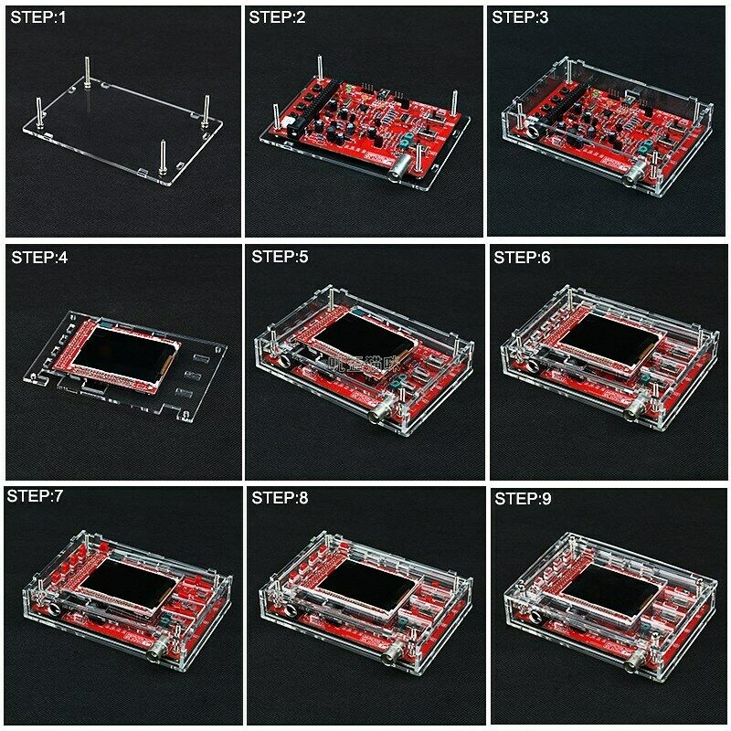 New Welded DSO 2.4" TFT Digital Oscilloscope 1Msps + Case + Test Clip Kit