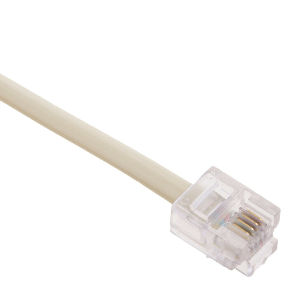 RJ11 6P4C Landline Phone Line Splitter Adapter US Male to Female