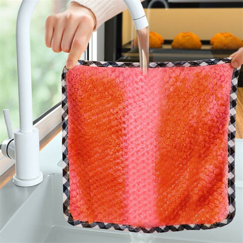 Kitchen dish towel cloth kitchen rag non-stick thickened table cleaning clotFCA