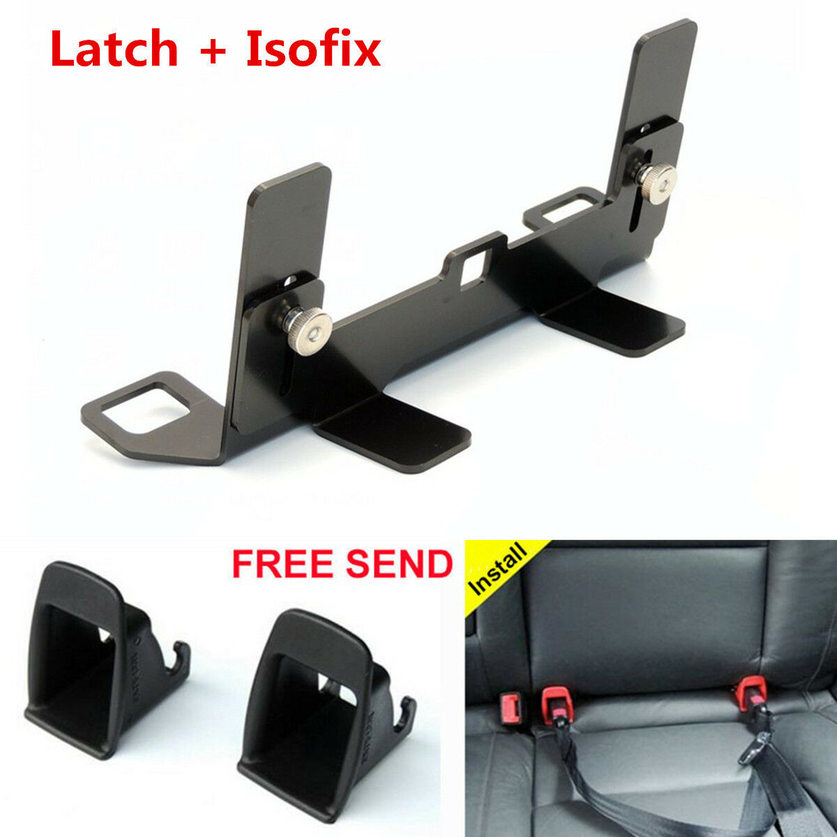 Car Seat Belt Interfaces Guide Bracket Latch + ISOFIX For Baby Child Safety Seat