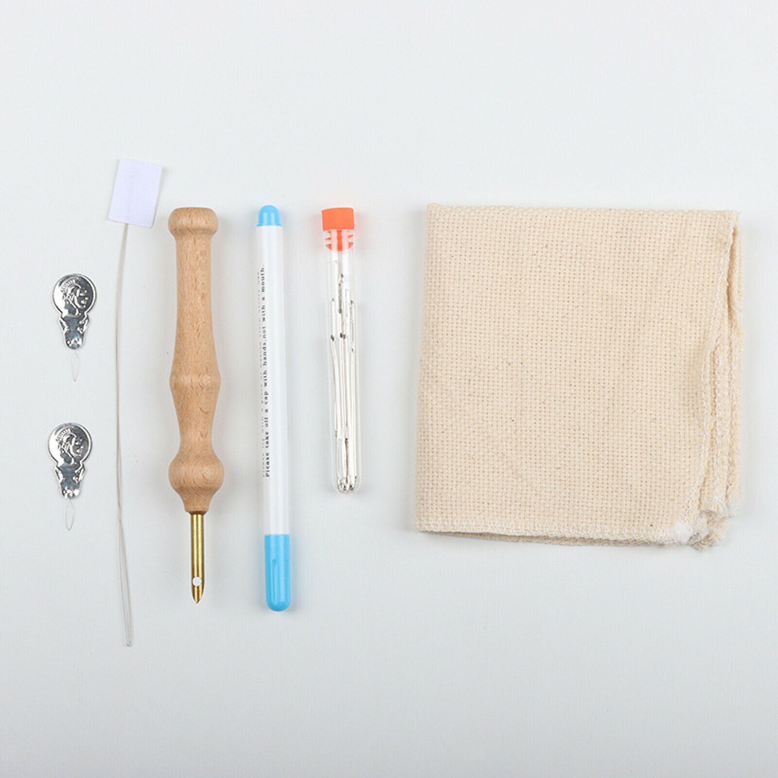 7 Pcs Punch Needle Embroidery Kits Rug Making Yarn Punch Needle, Embroidery Pen,