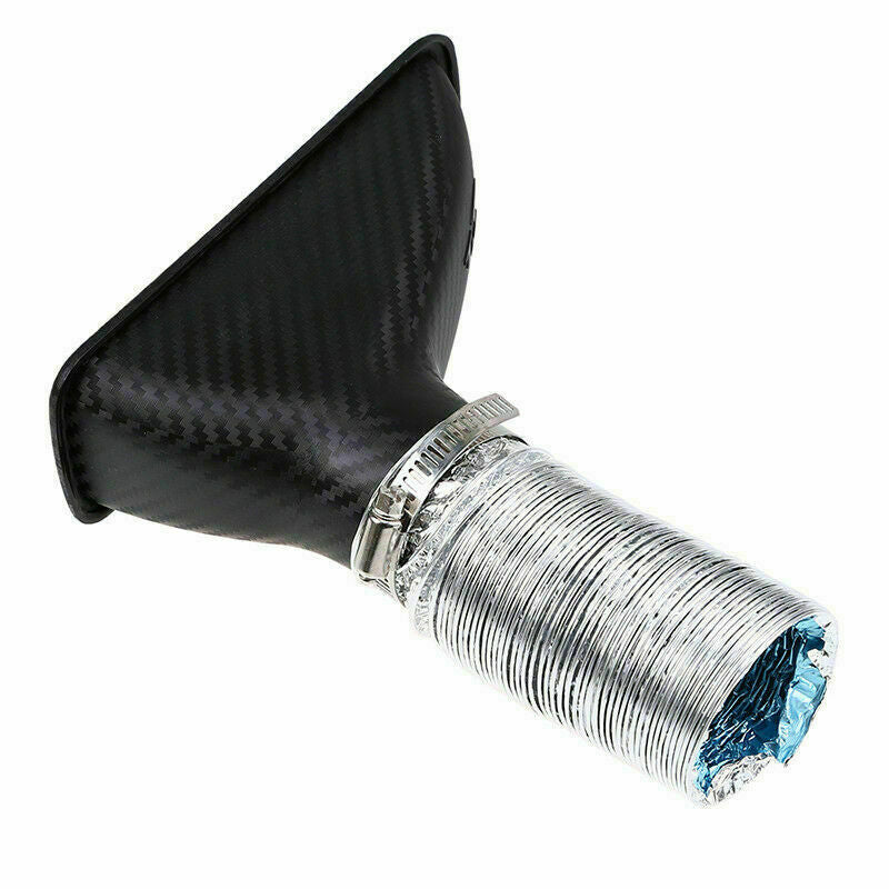 1x Car Bumper Cold Air Intake Pipe Filter Injection System Funnel Kits Universal
