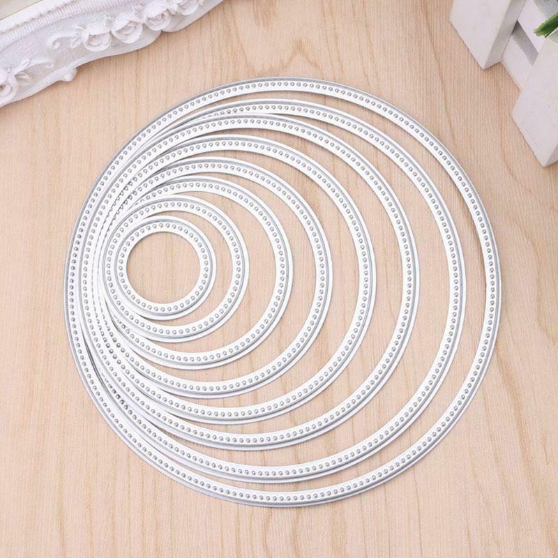 Circle Round Metal Cutting Dies Stencils DIY Scrapbooking Embossing Decor Craft