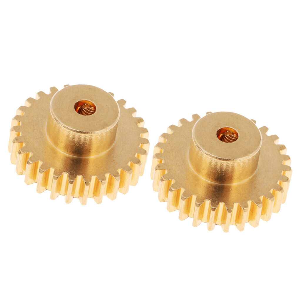 2pcs Golden Metal Motor Opinion Gear for WLtoys A959-B A969-B K929-B Cars