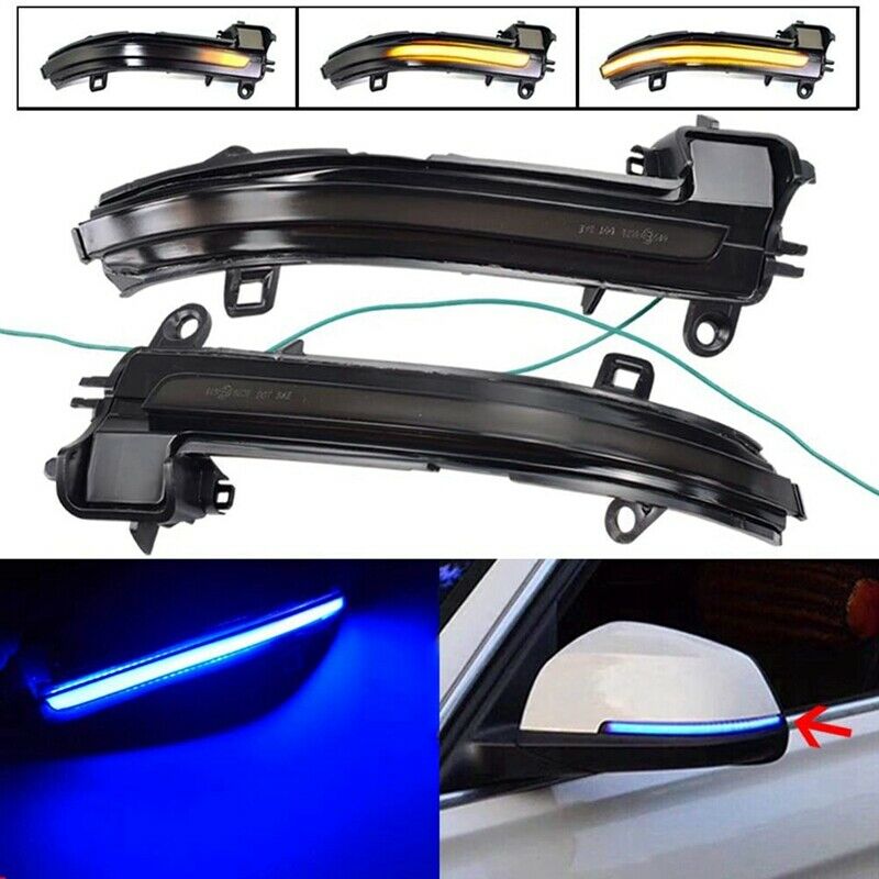 Car LED Dynamic Rearview Mirror Light Turn Signal Light Indicator for  F20 F21T8