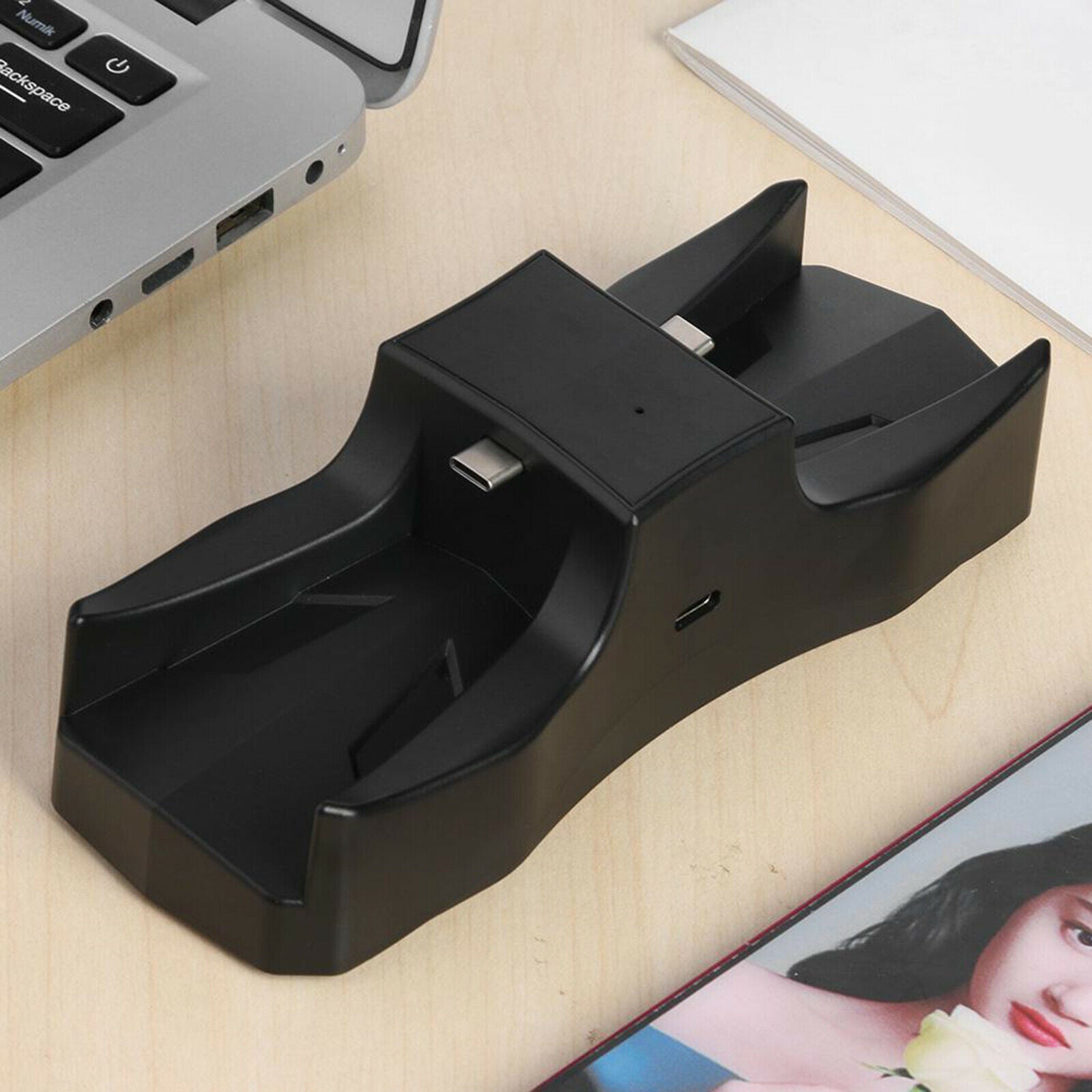 2in1 Dual Charger Controller Charger Fast Charging Stand Light for Sony PS5