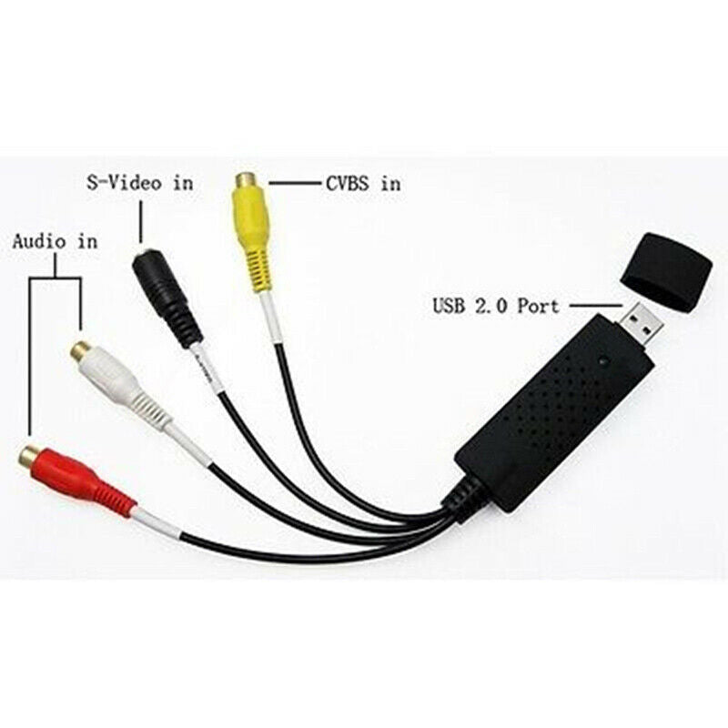 USB 2.0 Video Audio Studio VHS to DVD Converter Capture Card Adapter