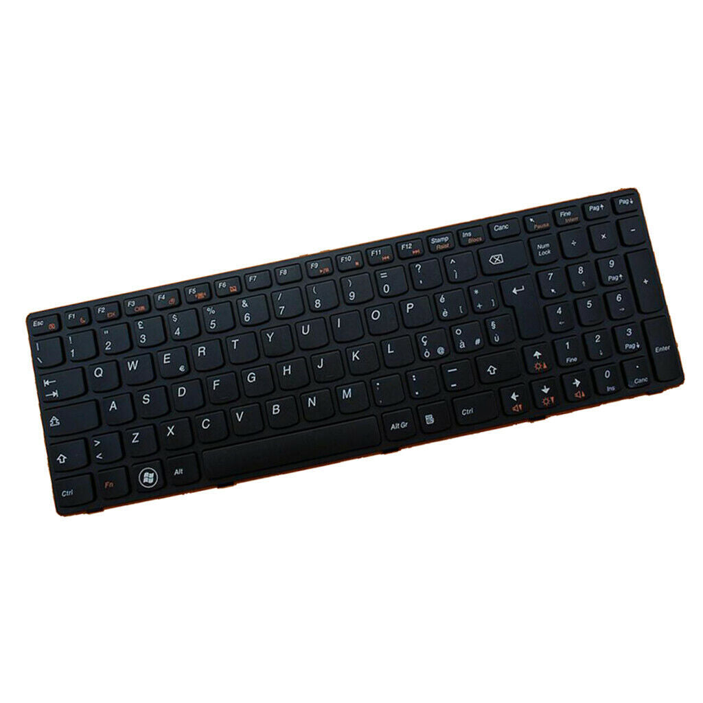 Black Laptop Replacement Italian Keyboard For   Z570 V570