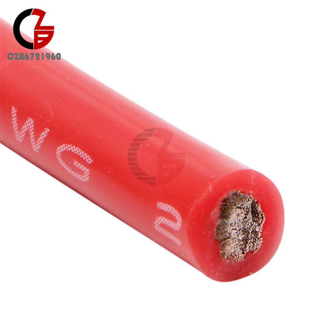 Black+Red 10 AWG Silicone Gauge Wire Flexible Copper Stranded Cables for RC