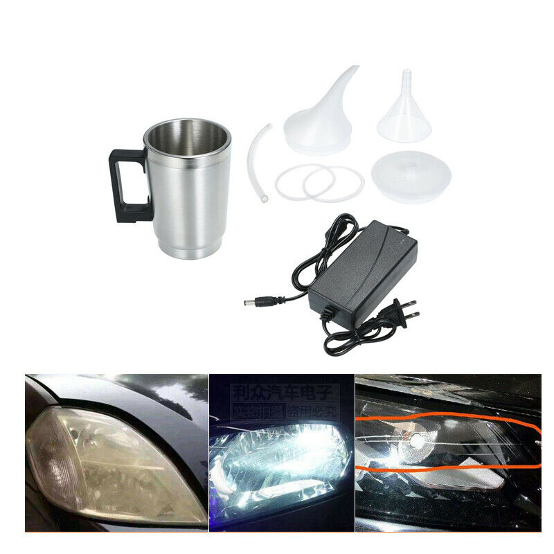 Car Auto Headlight Lens Atomizing Cup Polish Repair Tool Restoration Restore Kit