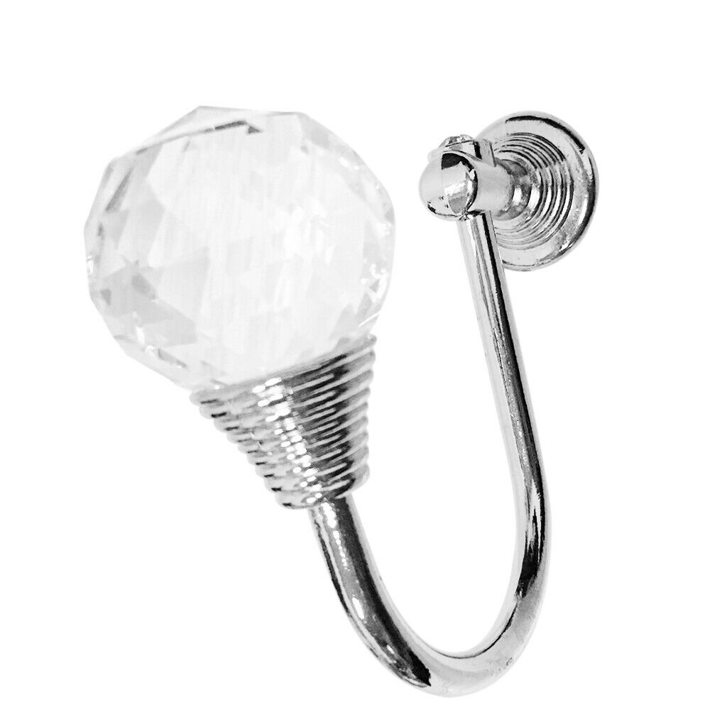 2pc Simple Zinc Alloy Window Curtain Hold Back / Tie Back Hooks Hangers