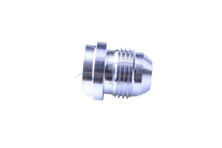 2 Pieces Aluminum Alloy Male Weld Hose Fitting Adapter For ID 11.2mm Oil Pipe
