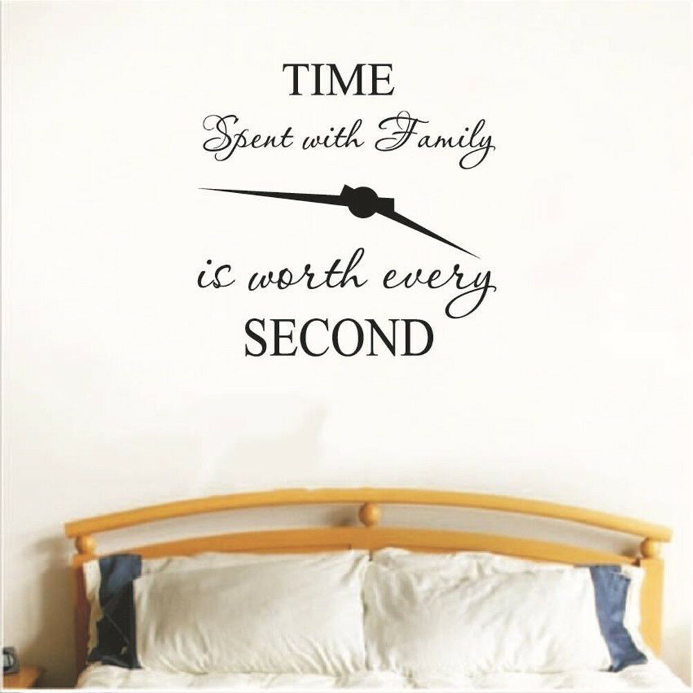 1pc time spent with family is worth every second art wall stickers home d.l8