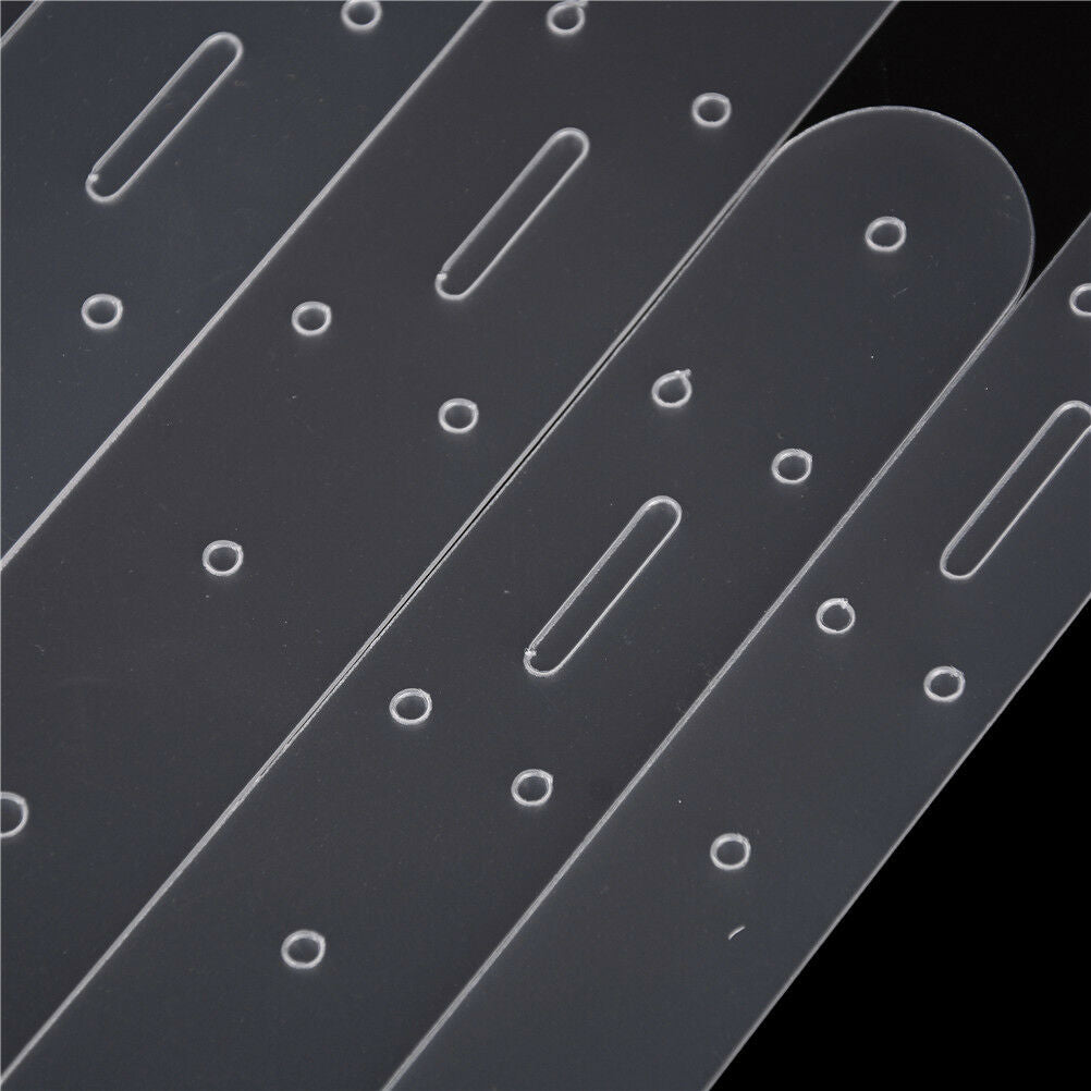 5pcs/set Acrylic Leather Belt Buckle Head End Templates Stencil Tool .l8