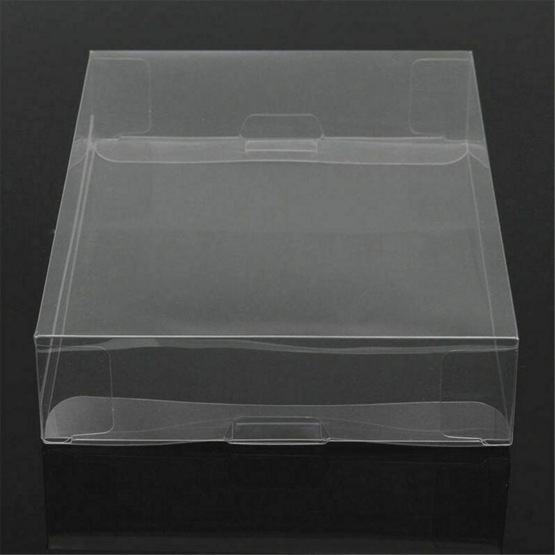 Clear PET Protective Box Case Sleeves Covers For SNES N64 CIB Boxed Games